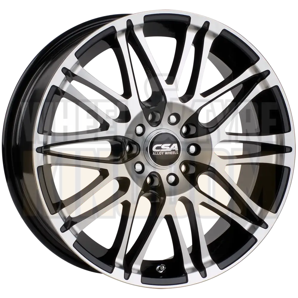 CSA Vorst 16x6.5 5x114.3 +45 Gunmetal Black Machined Face - Wheels