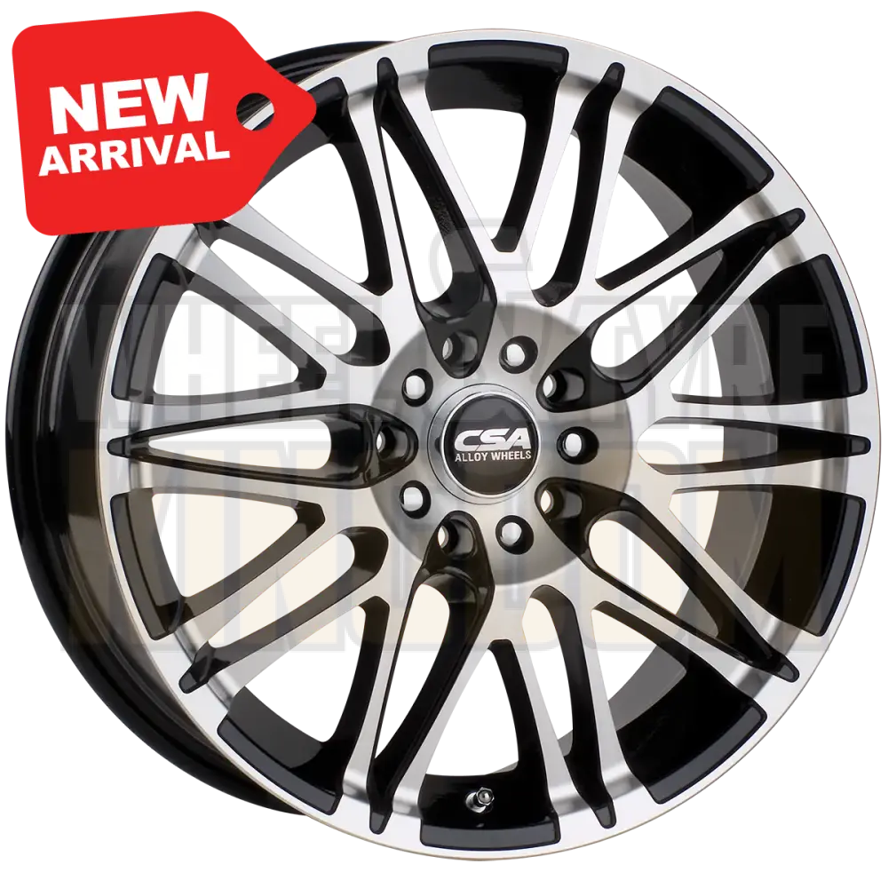 CSA Vorst 17x7 5x108-114.3 +40 Gunmetal Black Machined Face - Wheels
