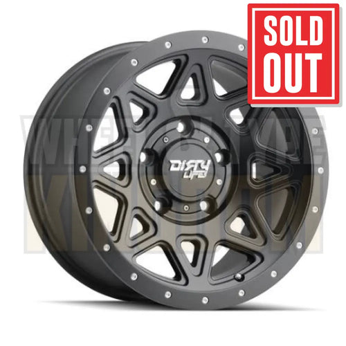 DIRTY LIFE 16x8 +0 5x150 THEORY MATTE BLACK