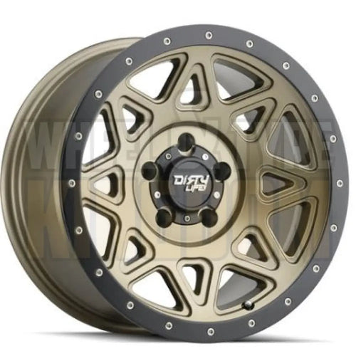 DIRTY LIFE 16x8 +0 6x139.7 THEORY MATTE GOLD BLACK LIP BLACK LIP