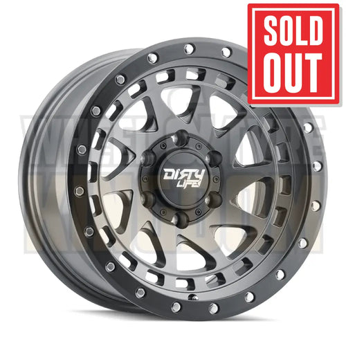 DIRTY LIFE 17x8.5 +0 6x139.7 ENIGMA PRO SATIN GRAPHITE BLACK LIP