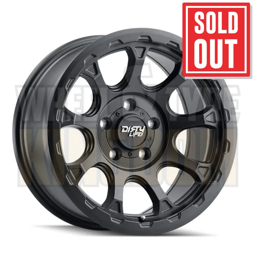 DIRTY LIFE 17x8.5 -6 6x139.7 DRIFTER MATTE BLACK
