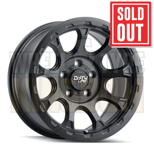 DIRTY LIFE 17x8.5 -6 6x139.7 DRIFTER MATTE BLACK