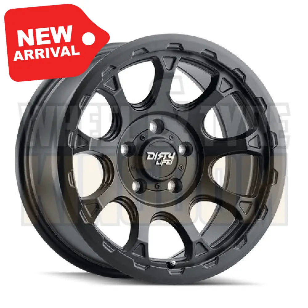 DIRTY LIFE 17x8.5 -6 6x139.7 DRIFTER MATTE BLACK