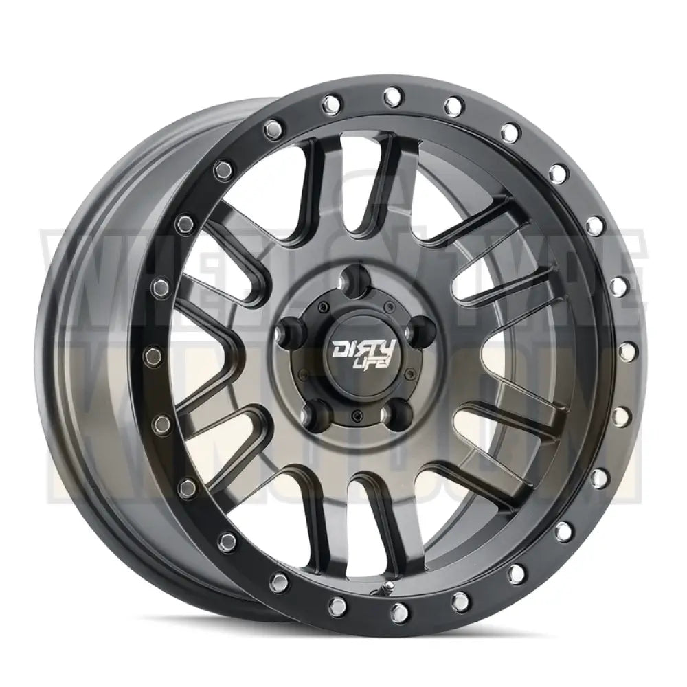 DIRTY LIFE 17x9 +0 5x150 CANYON PRO SATIN GRAPHITE BLACK LIP