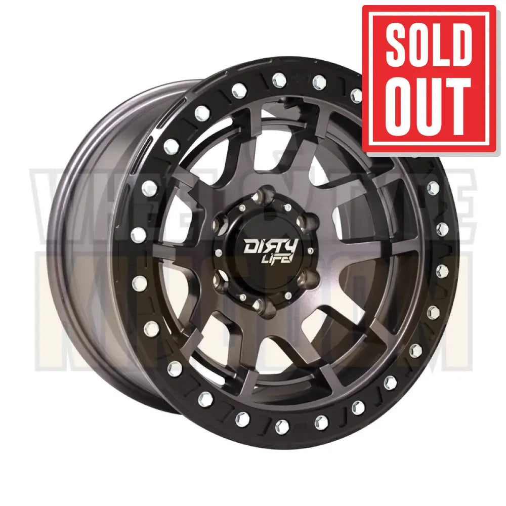 DIRTY LIFE 17x9 +0 6x139.7 DUAL TEK DT4 GLOSS METALLIC GRAPHITE