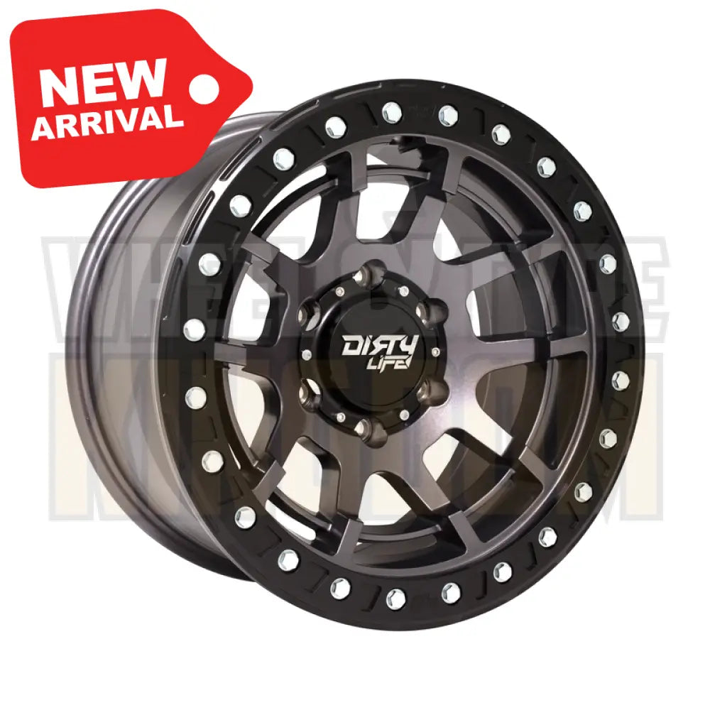 DIRTY LIFE 17x9 +0 6x139.7 DUAL TEK DT4 GLOSS METALLIC GRAPHITE