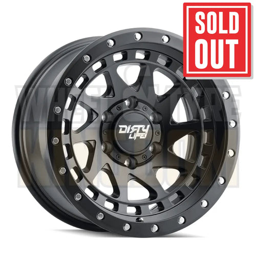DIRTY LIFE 17x9 -12 5x127 ENIGMA PRO MATTE BLACK