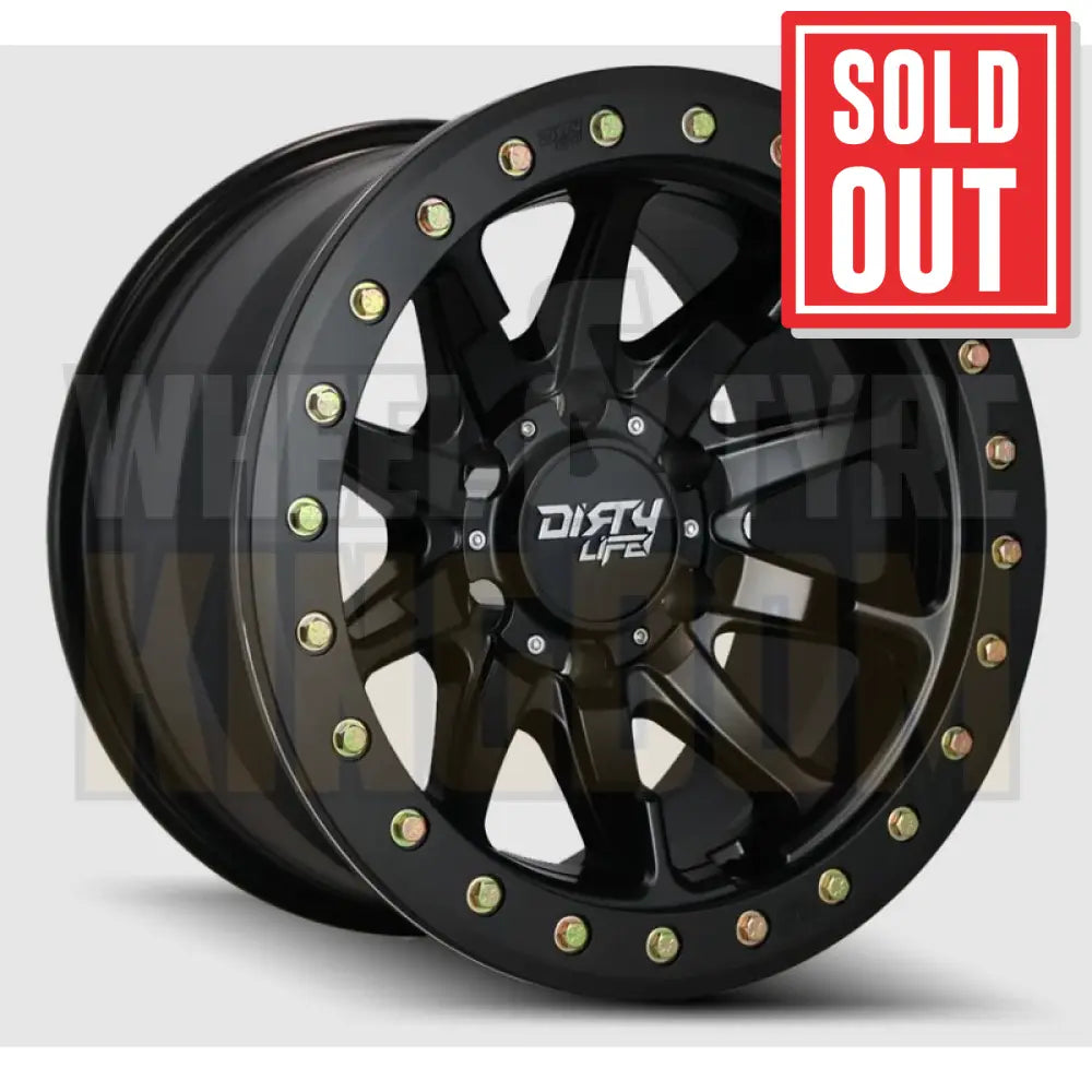DIRTY LIFE 17x9 -12 5x150 DUAL TEK DT2 MATTE BLACK