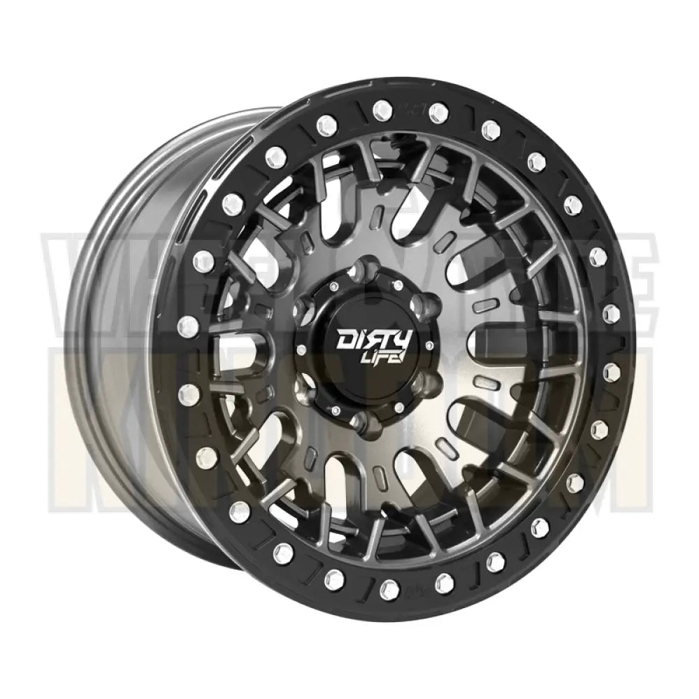 DIRTY LIFE 17x9 -12 5x150 DUAL TEK DT3 GLOSS METALLIC GRAPHITE