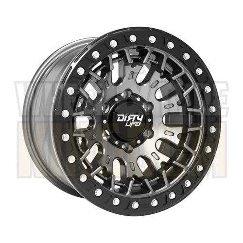 DIRTY LIFE 17x9 -12 5x150 DUAL TEK DT3 GLOSS METALLIC GRAPHITE