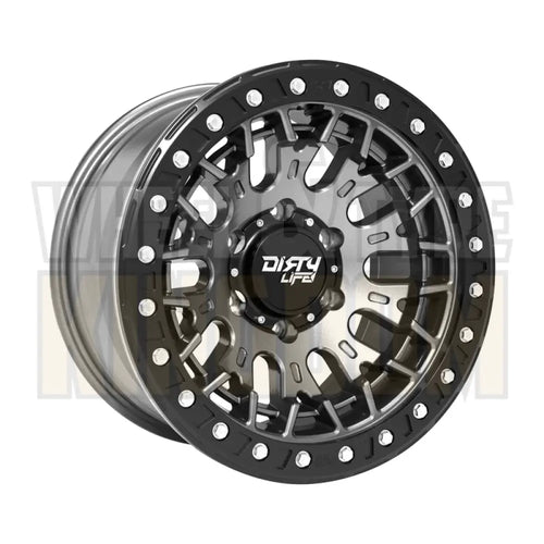 DIRTY LIFE 17x9 -12 5x150 DUAL TEK DT3 GLOSS METALLIC GRAPHITE