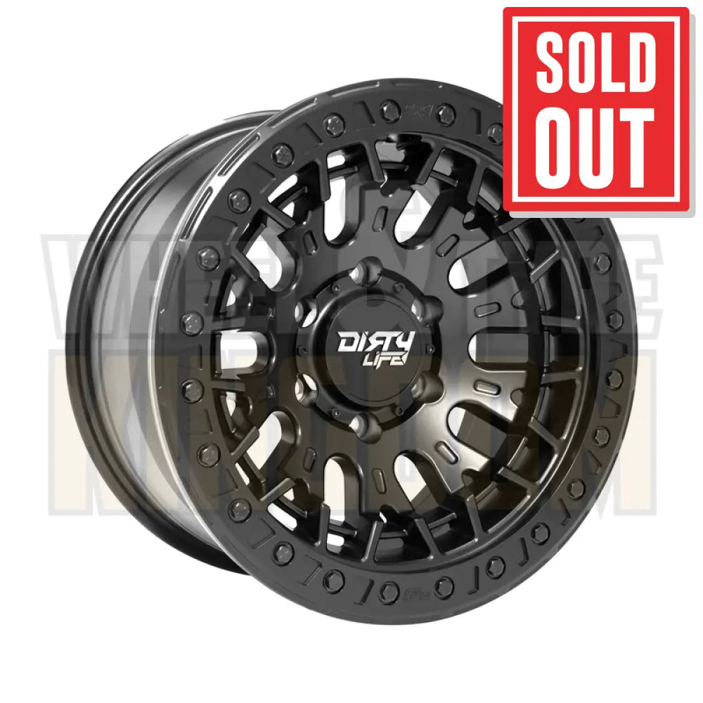 DIRTY LIFE 17x9 -12 5x150 DUAL TEK DT3 MATTE BLACK