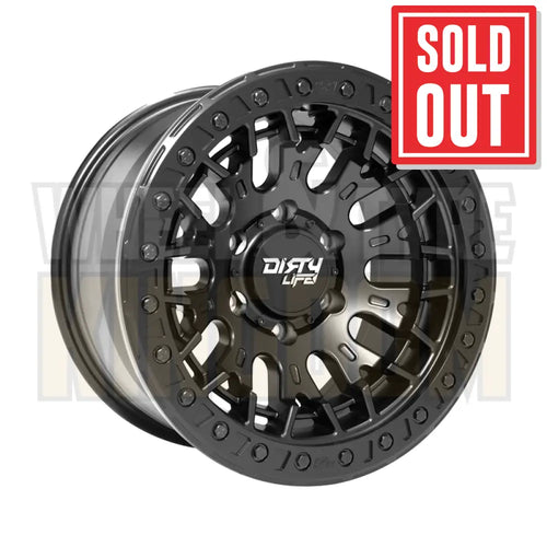 DIRTY LIFE 17x9 -12 5x150 DUAL TEK DT3 MATTE BLACK