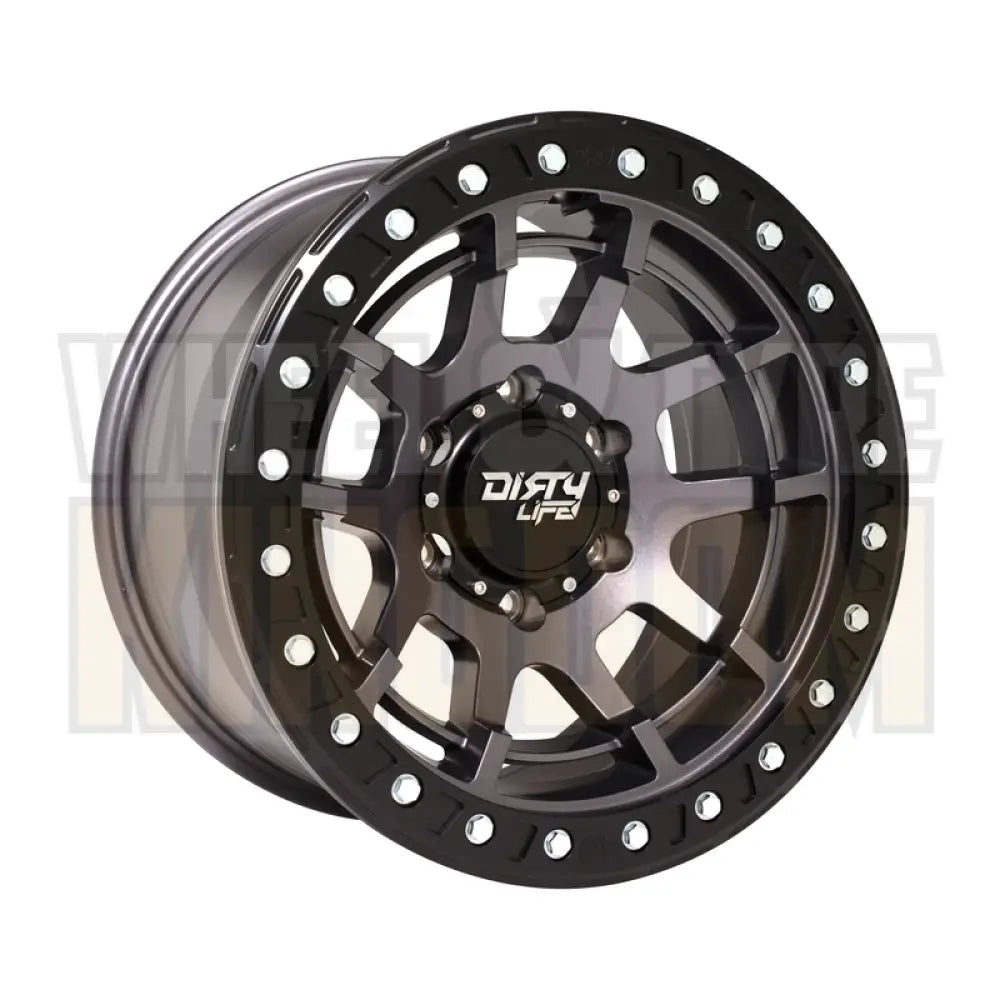 Dirty Life 17x9 -12 5x150 Dual Tek DT4 Gloss Metallic Graphite