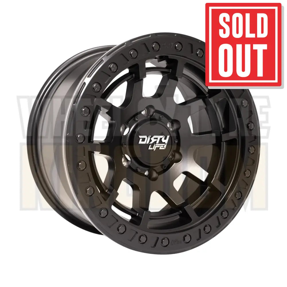 DIRTY LIFE 17x9 -12 5x150 DUAL TEK DT4 MATTE BLACK