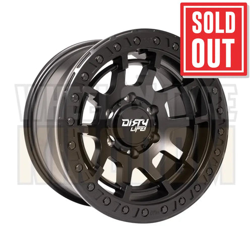 DIRTY LIFE 17x9 -12 5x150 DUAL TEK DT4 MATTE BLACK