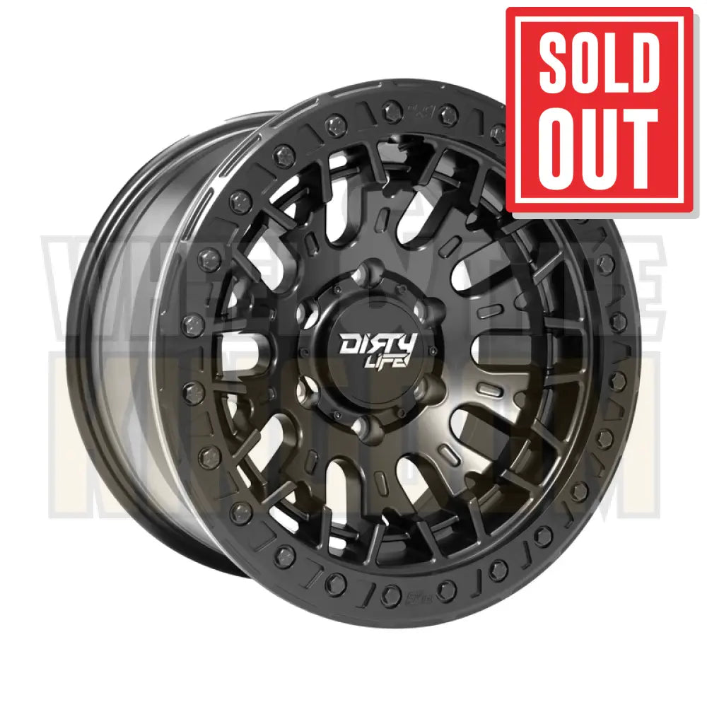 DIRTY LIFE 17x9 +25 5x127 DUAL TEK DT3 MATTE BLACK