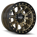 DIRTY LIFE 18x9 +15 6x139.7 DUAL TEK SATIN GOLD BLACK LIP DT1