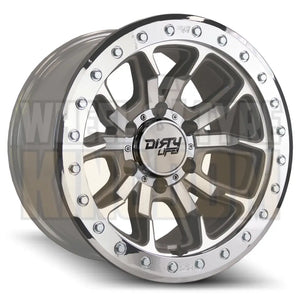 Dirty Life 18x9 +20 5x150 Dual Tek DT1 Machined