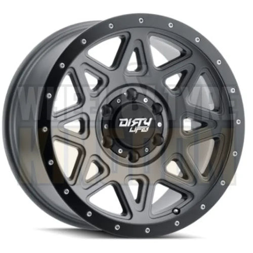 DIRTY LIFE 18x9 +35 5x150 THEORY MATTE GUNMETAL BLACK LIP