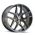 DWC ALLOY 17x8 +35 5x108 DWC79 BRUSHED MATTE BLACK DARK TINT