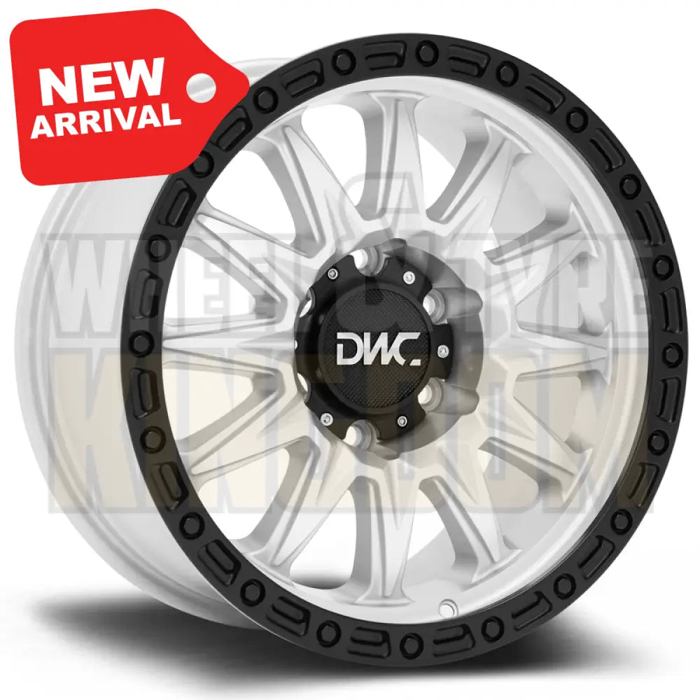 DWC ALLOY 17x8.5 +0 5x150 CONVICT HYPER SILVER BLACK LIP