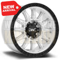 DWC ALLOY 17x8.5 +20 6x139.7 CONVICT Hyper Silver Black Lip