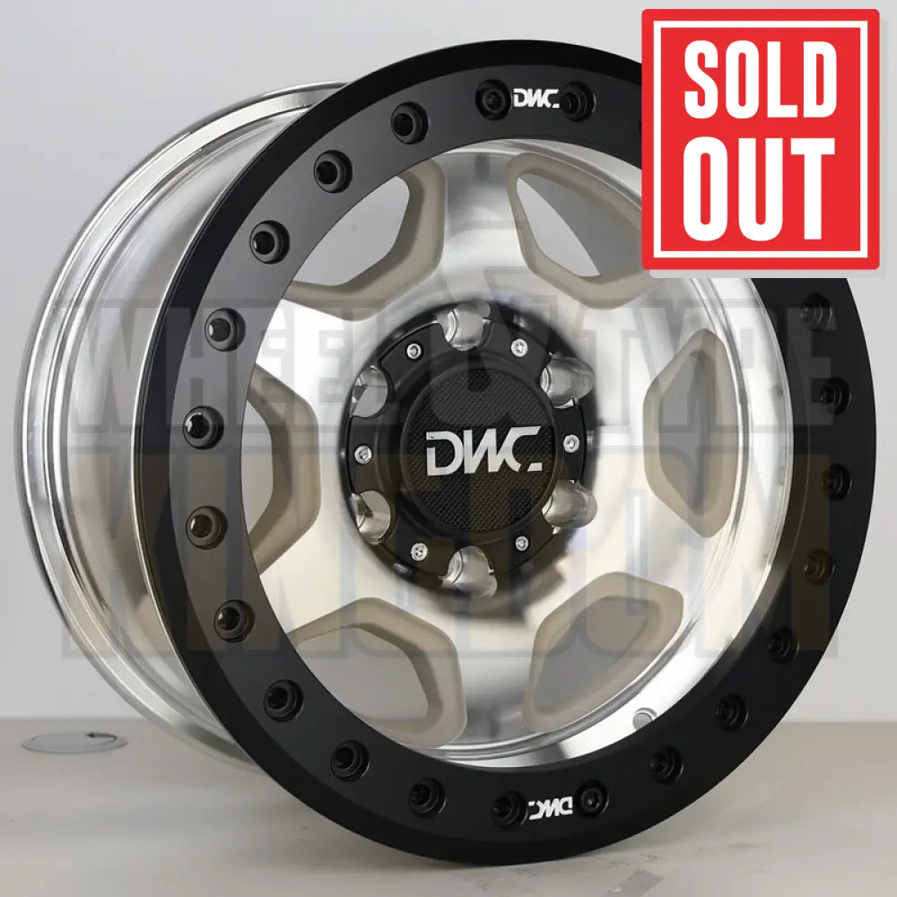DWC ALLOY 17x9 -30 6x139.7 LOCKUP MACHINED BLACK RING BEADLOCK