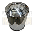DYNAMIC CENTRE CAP 108mm × 140mm LONG OPEN CHROME PUSH THROUGH (2-PIECE)