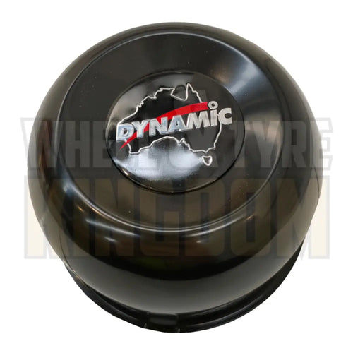 DYNAMIC CENTRE CAP 110mm × 72mm LONG CLOSED BLACK PUSH THROUGH