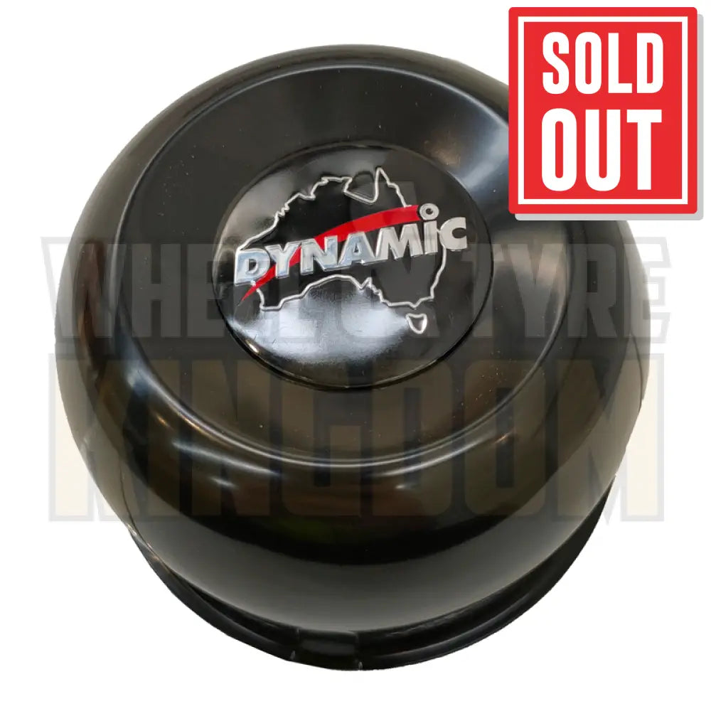 DYNAMIC CENTRE CAP 110mm × 72mm LONG CLOSED BLACK PUSH THROUGH