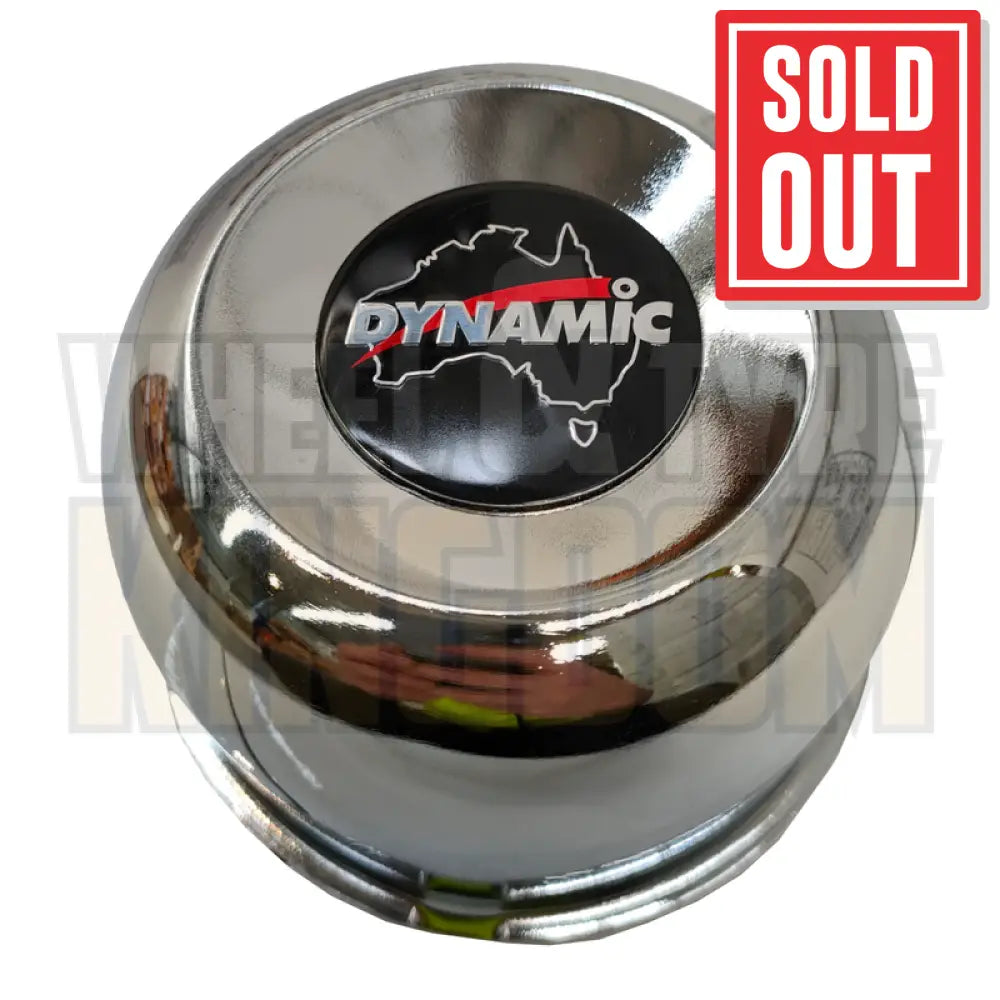 DYNAMIC CENTRE CAP 110mm × 72mm LONG CLOSED CHROME PUSH THROUGH