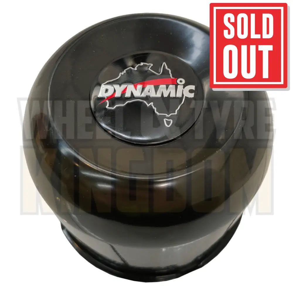 DYNAMIC CENTRE CAP 110mm × 95mm LONG CLOSED BLACK PUSH THROUGH