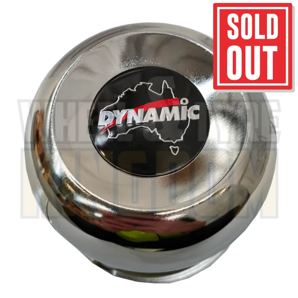 DYNAMIC CENTRE CAP 110mm × 95mm LONG CLOSED CHROME PUSH THROUGH