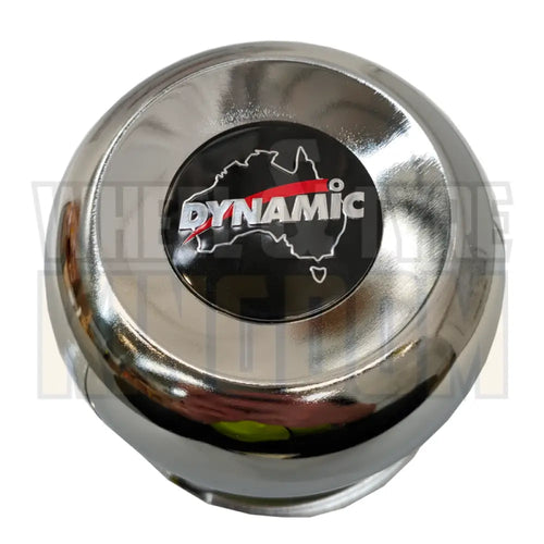 DYNAMIC CENTRE CAP 110mm × 95mm LONG CLOSED CHROME PUSH THROUGH