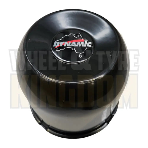 DYNAMIC CENTRE CAP 130mm × 95mm LONG CLOSED BLACK PUSH THROUGH