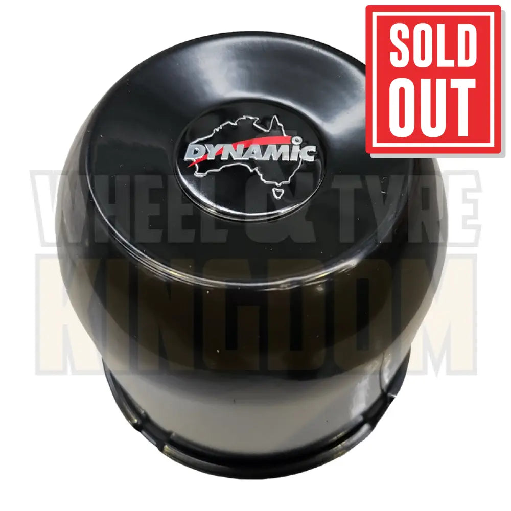 DYNAMIC CENTRE CAP 130mm × 95mm LONG CLOSED BLACK PUSH THROUGH