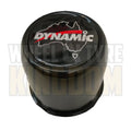 DYNAMIC CENTRE CAP 75mm × 72mm LONG CLOSED BLACK PUSH THROUGH
