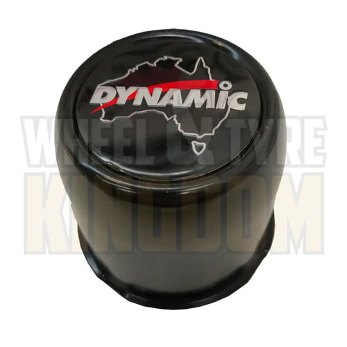 DYNAMIC CENTRE CAP 75mm × 72mm LONG CLOSED BLACK PUSH THROUGH