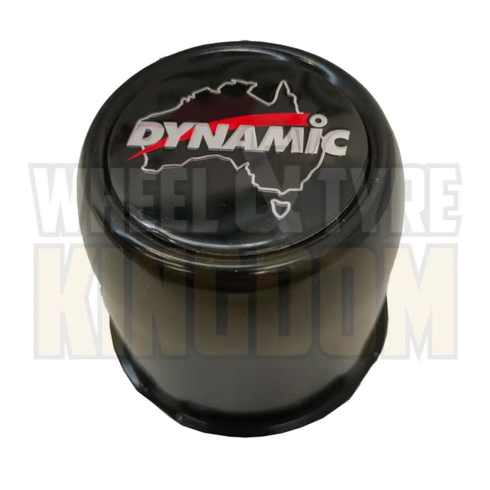 DYNAMIC CENTRE CAP 75mm × 72mm LONG CLOSED BLACK PUSH THROUGH
