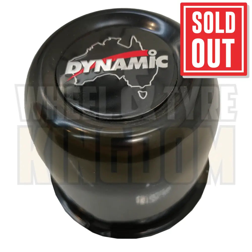DYNAMIC CENTRE CAP 84mm × 72mm LONG CLOSED BLACK PUSH THROUGH