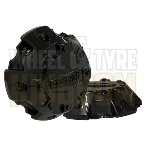 DYNAMIC STEEL WHEEL CAP 5x114.3 GLOSS BLACK 35mm SHORT