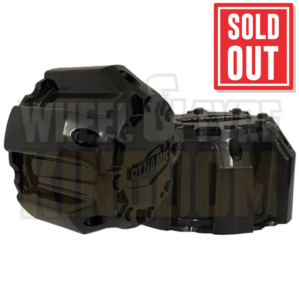 DYNAMIC STEEL WHEEL CAP 5x114.3 GLOSS BLACK 72mm LONG