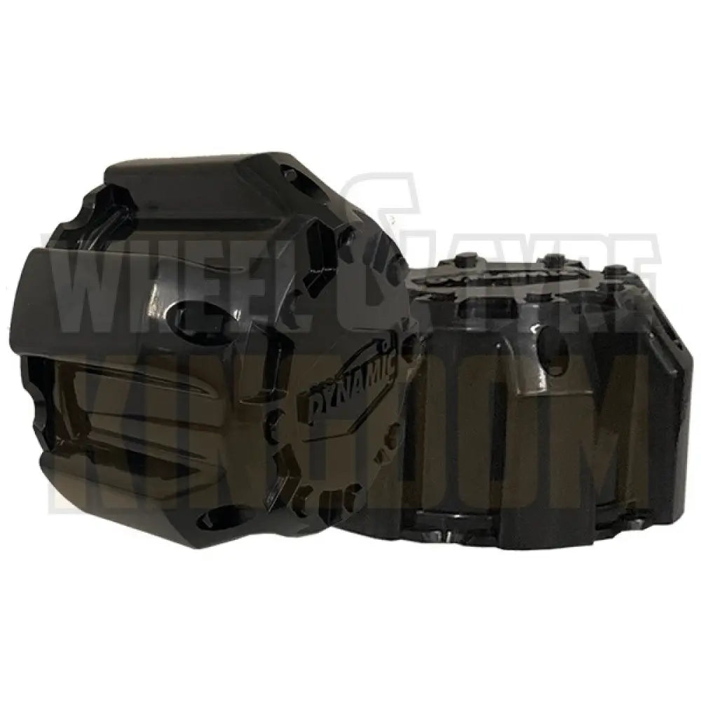DYNAMIC STEEL WHEEL CAP 5x114.3 GLOSS BLACK 72mm LONG