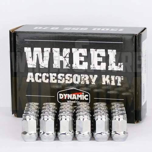 DYNAMIC WHEEL NUT 12x1.25 35mm 19mm HEX CHROME ACORN (PACK OF 24)