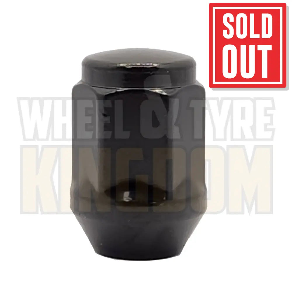 DYNAMIC WHEEL NUT 12x1.25 35mm 21mm HEX BLACK ACORN