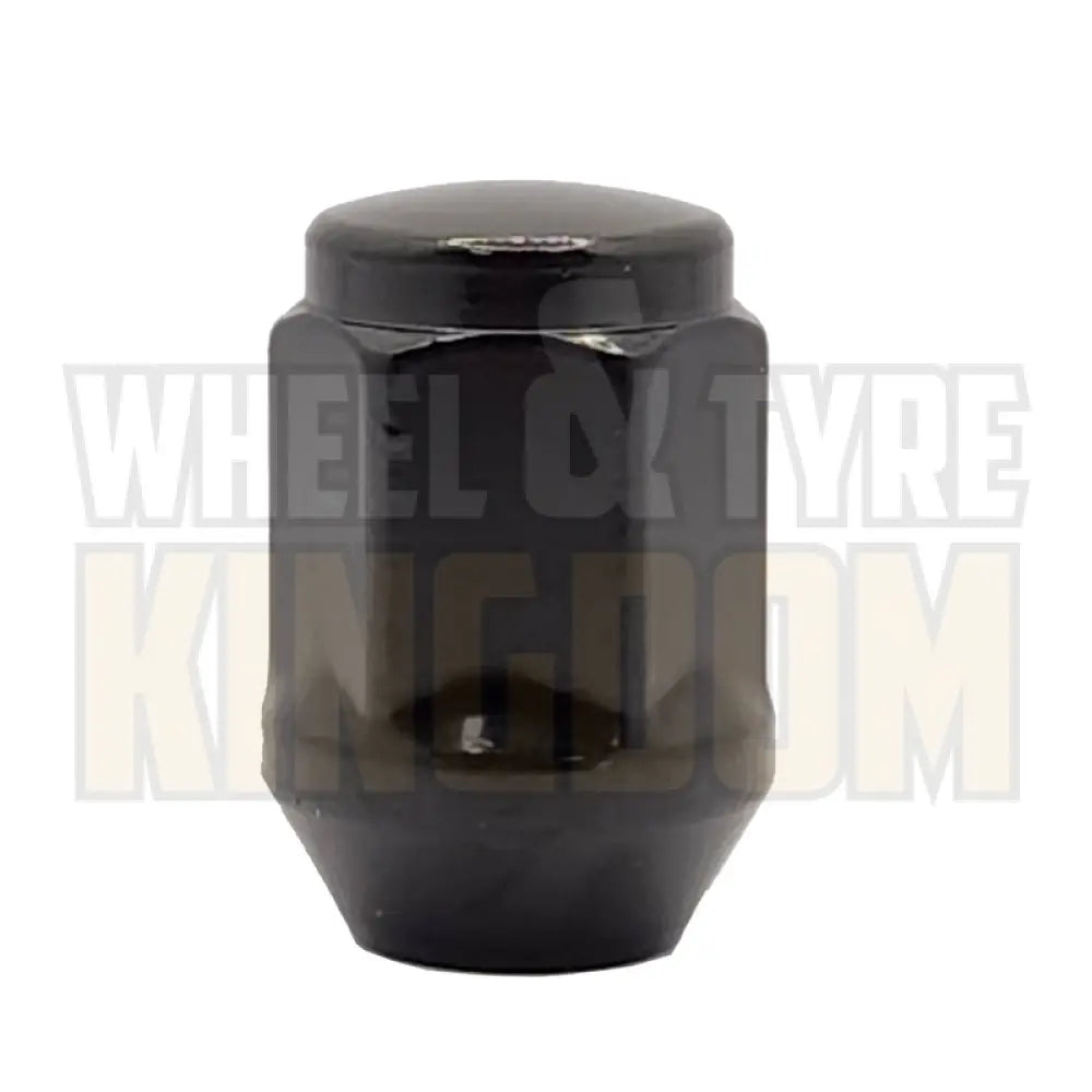 DYNAMIC WHEEL NUT 12x1.25 35mm 21mm HEX BLACK ACORN