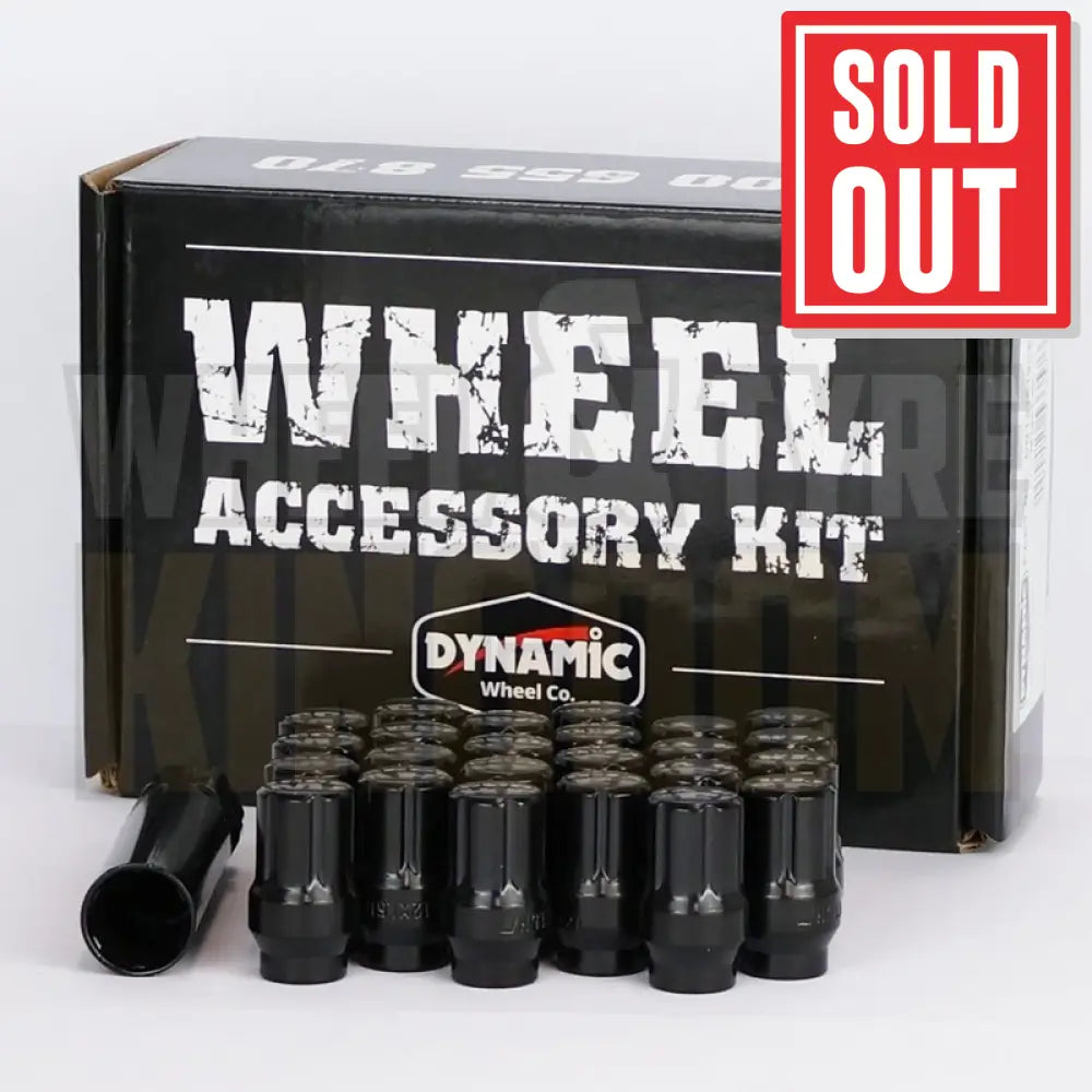 DYNAMIC WHEEL NUT 12x1.25 35mm SPLINE ET BLACK (PACK OF 24 + KEY)