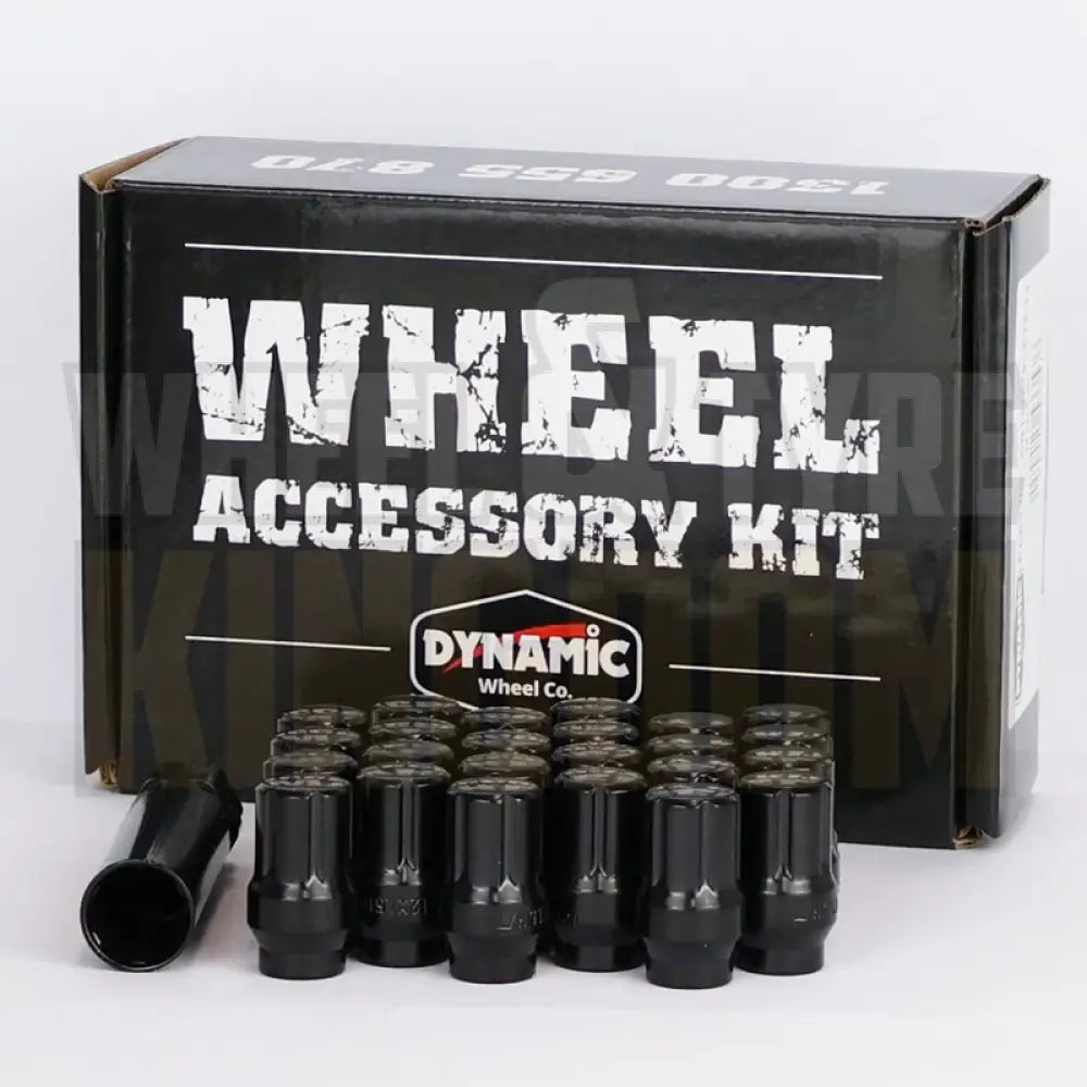 DYNAMIC WHEEL NUT 12x1.25 35mm SPLINE ET BLACK (PACK OF 24 + KEY)